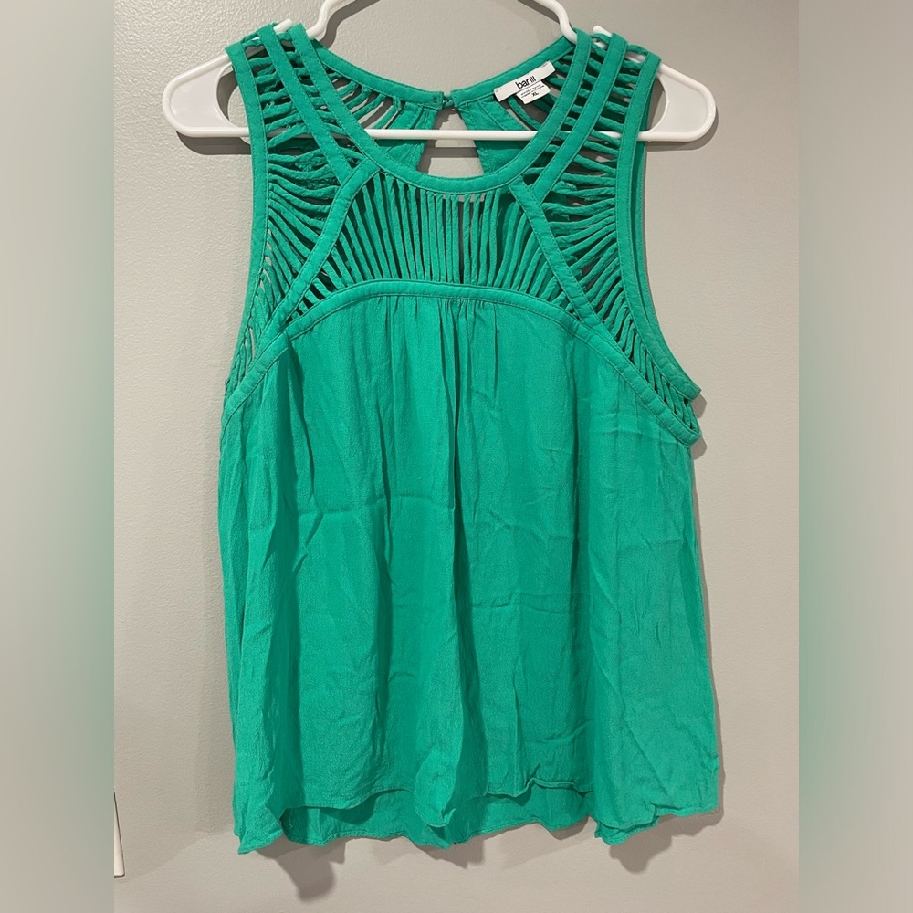 Bar III Mint Green Womens Tank Top